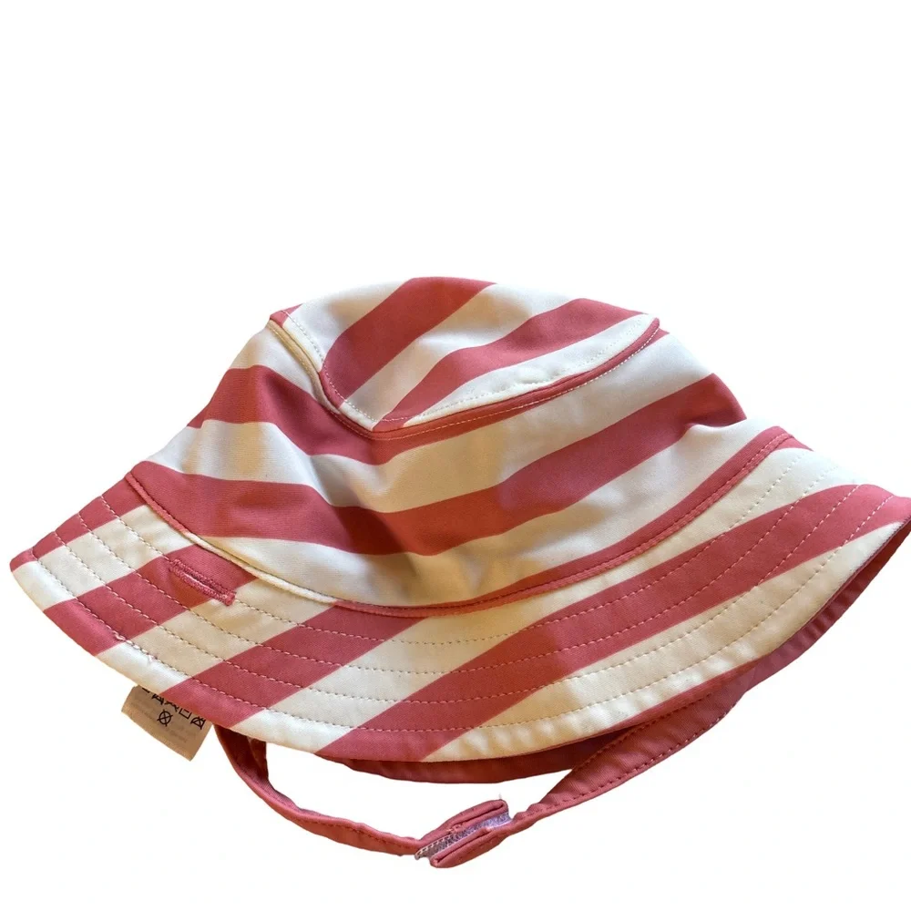 Tea Collection Pink & White Striped Kids Bucket  Hat  0-6 months (3 for $12 item